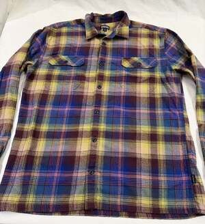 Patagonia Men's Long Sleeve Cotton Flannel Shirt Obsidian Plum XL